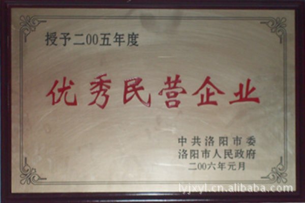 2005年 優(yōu)秀民營企業(yè)